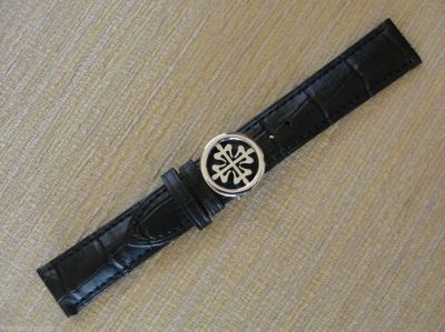 Black Leather Patek Philippe Watch Straps 22mm or 24mm